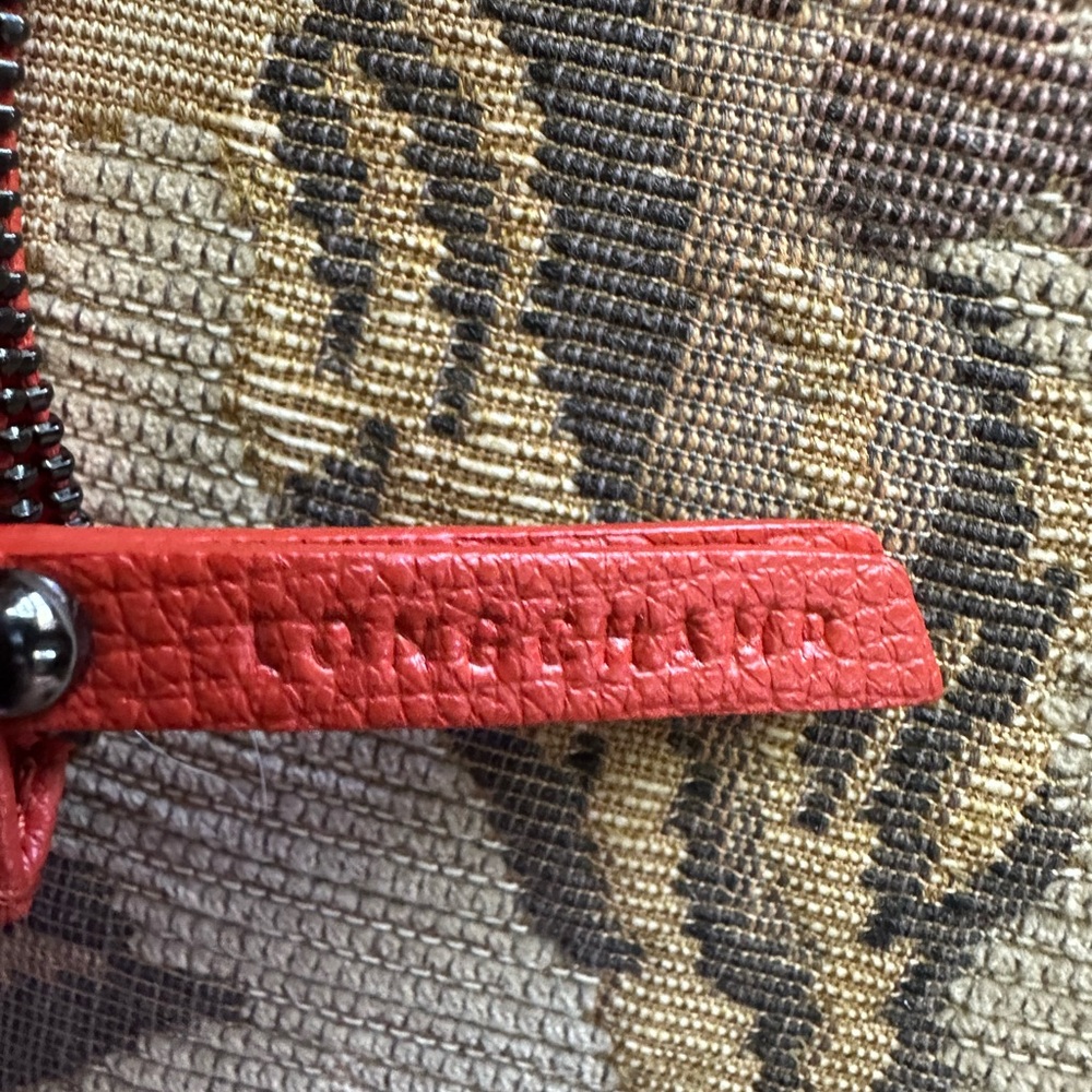 Longchamp leather burnt Orange Shoulder handBag bag small - Picture 14 of 14